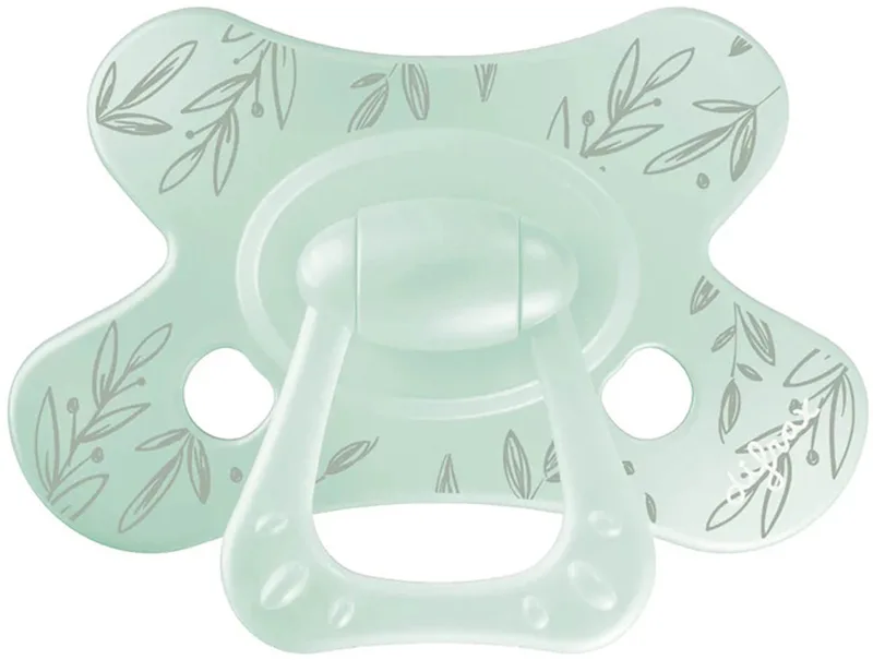 Natural Fopspeen - 18+ Mnd - Mint Leafs van Difrax in Mint groen – productfoto