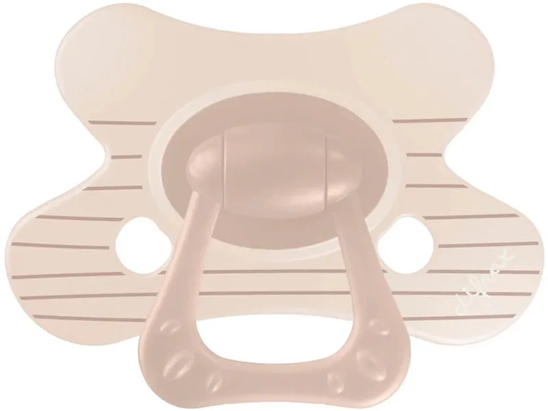 Natural Fopspeen - 6+ Mnd - Stripy Brown fra Difrax i Brun – produktbillede