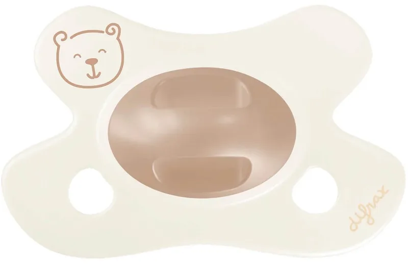 Natural Fopspeen - Newborn - Little Brown Bear van Difrax in Bruin – productfoto