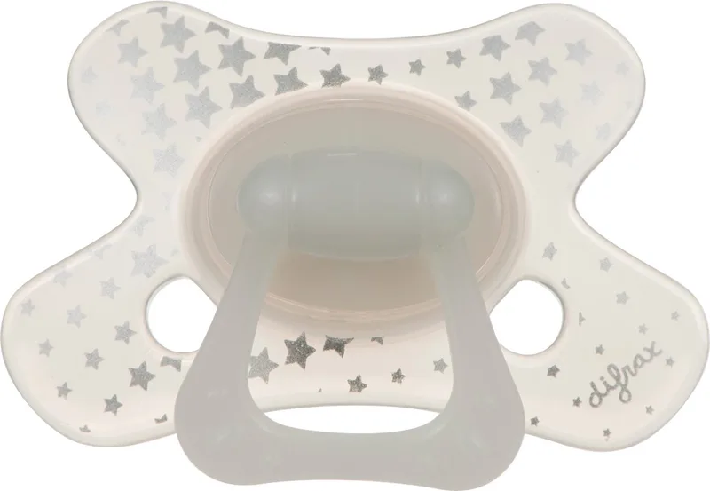 Natural Speen - 6+ Maanden - Glow in the Dark - 1 stuk van Difrax in Blauw – productfoto