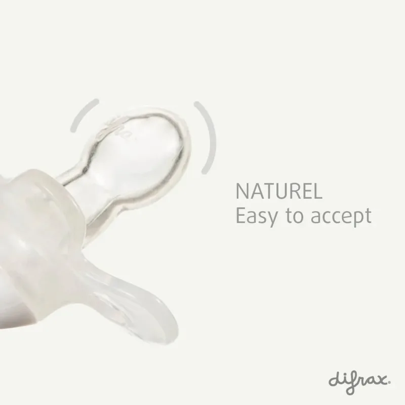 Natural Speen - 6+ Maanden - Woezel en Pip - 1 stuk van Difrax in Blauw – productfoto