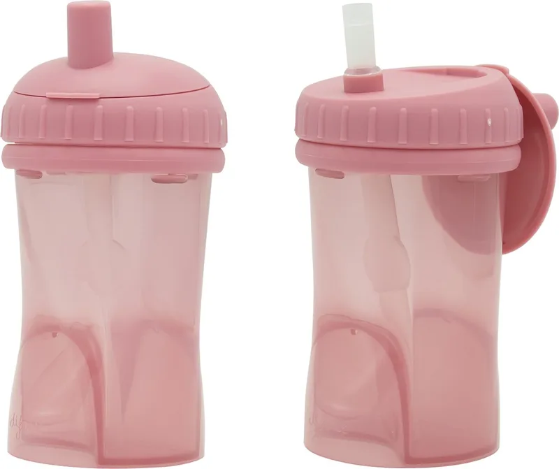 Rietjesbeker - Antilek - 250 ml - 2 stuks van Difrax in Raspberry – productfoto