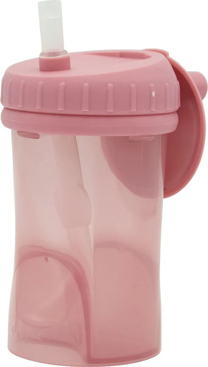 Rietjesbeker Drinkbeker - 250 ml - 12+ Maanden - 1 stuk van Difrax in Roze – productfoto