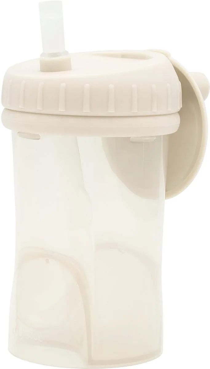 Rietjesbeker Drinkbeker - 250 ml - 12+ Maanden - Beige - 1 stuk van Difrax in Beige1 – productfoto