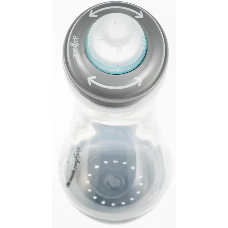 S-Fles 1-2-3 250ml Transparant / Grijs by Difrax – product photo 2 of 4