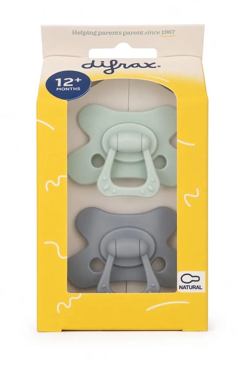 Speen - 2 stuks - 18+ maanden - Blauw/turquoise fra Difrax i Blå – produktbillede