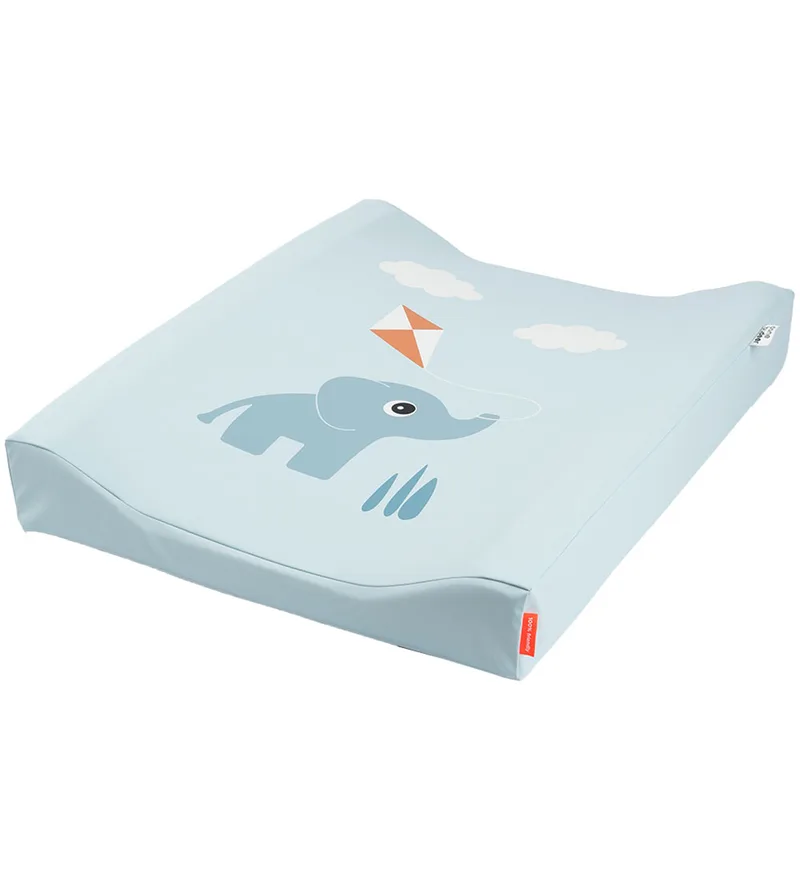 Aankleedkussen - Waterbestendig - Blauw - Done by Deer - OneSize - Aankleedkussens by Done by Deer – product photo
