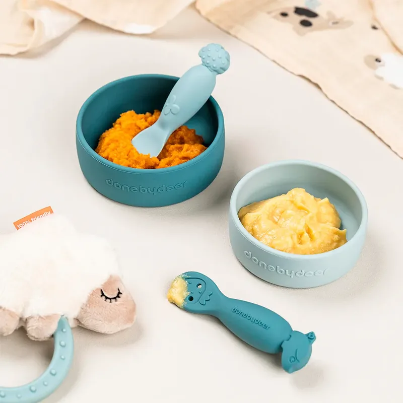 Babylepel - 2-pack - Tiny Farm - Blauw från Done by Deer – produktbild 4 av 5