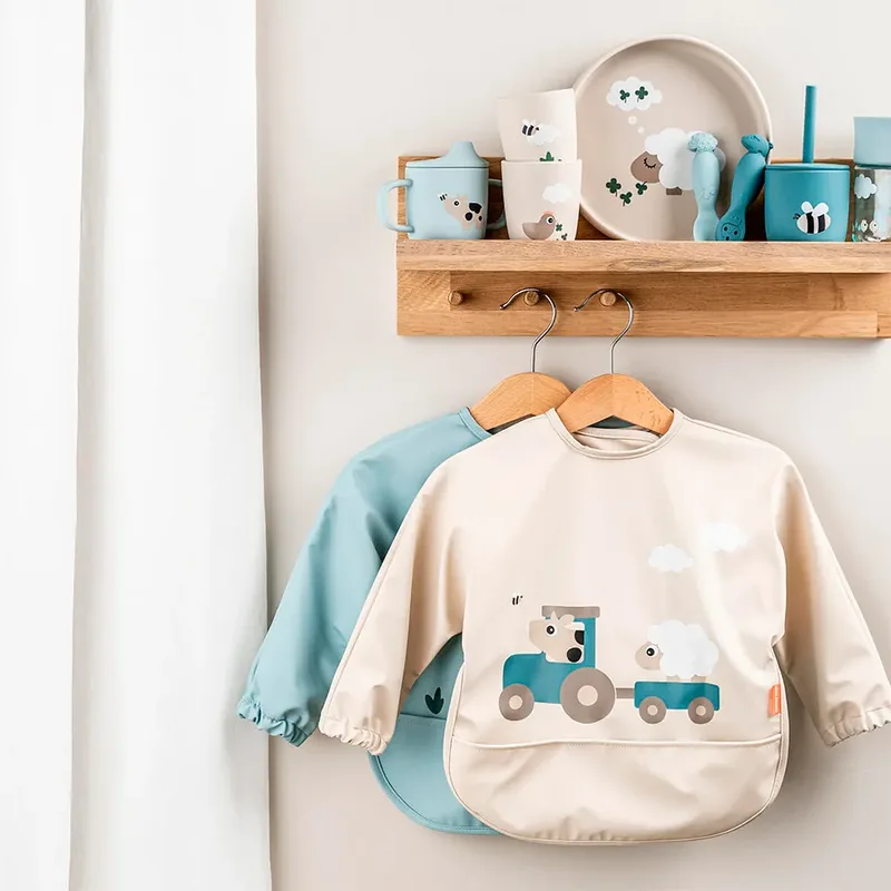 Babylepel - 2-pack - Tiny Farm - Blauw från Done by Deer – produktbild 5 av 5
