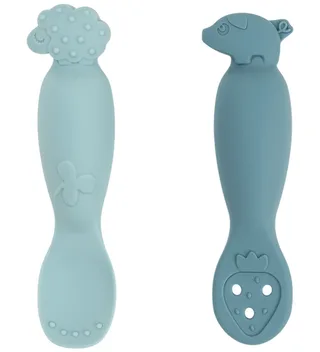Babylepel - 2-pack - Tiny Farm - Blauw från Done by Deer – produktbild 1 av 5