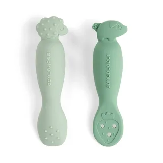 Babylepel - 2-pack - Tiny Farm - Groen van Done by Deer – productfoto 2 van 4
