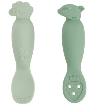 Babylepel - 2-pack - Tiny Farm - Groen van Done by Deer – productfoto 1 van 4