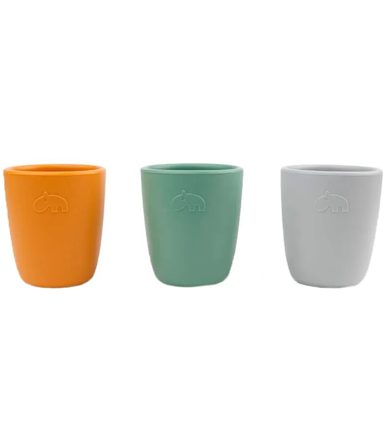 Beker - 3-pack - Silicone - Colour Mix från Done by Deer – produktbild