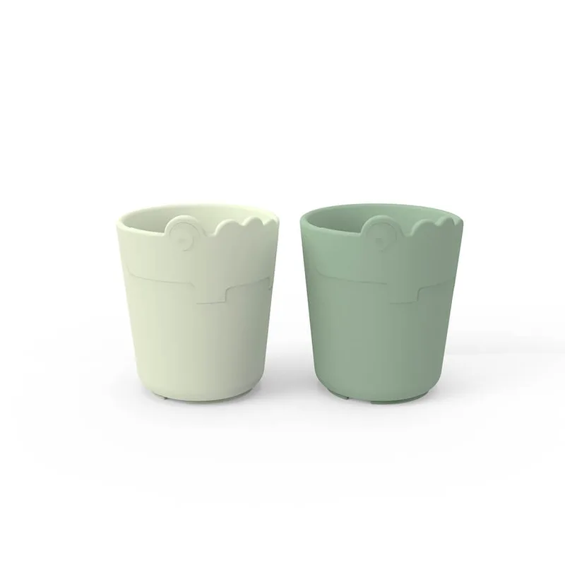 Beker Done by Deer Mini Mug Croco Green 2st van Done by Deer – productfoto
