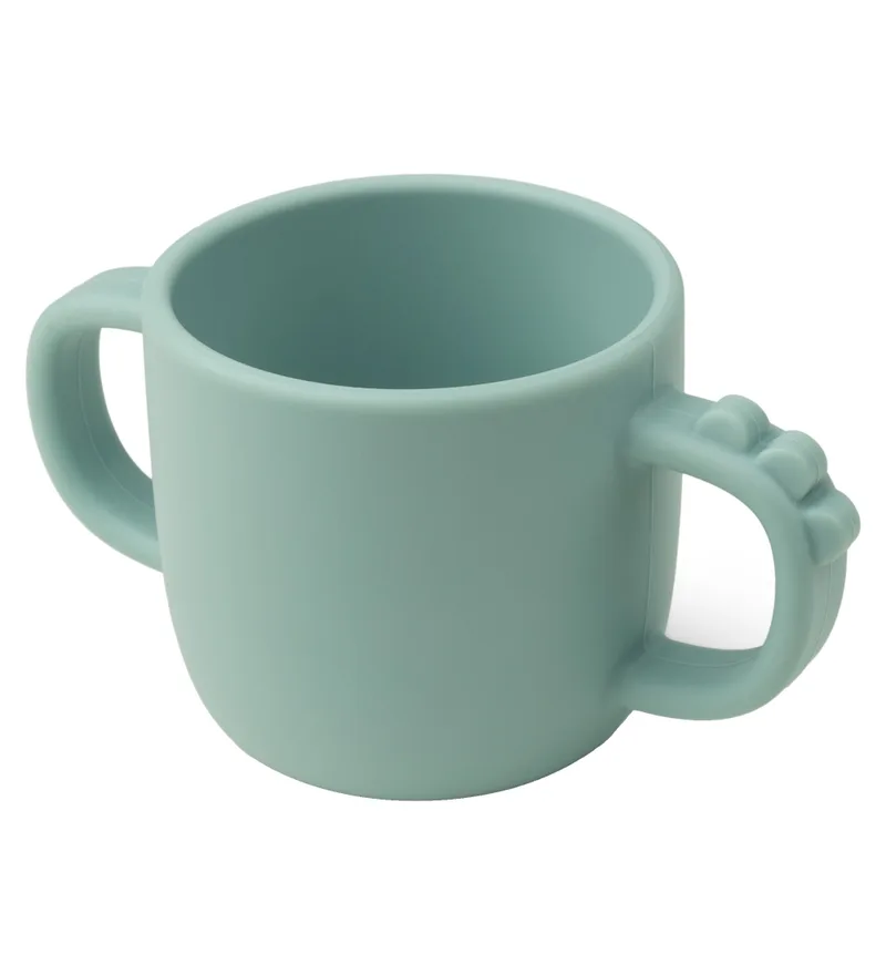 Mug à paille Croco peekaboo 17 cl Bleu de Done by Deer – photo produit