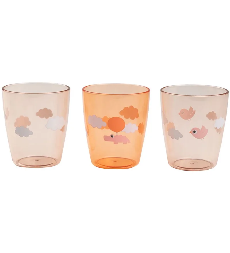 Beker - Yummy+ - Happy Clouds - 3-pack - Papaja van Done by Deer – productfoto