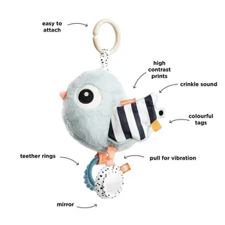 Birdee Activiteiten Knuffel - Blue von Done by Deer in Blau – Produktfoto 4 von 6