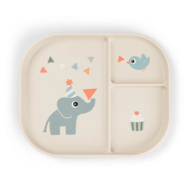 Bord Done by Deer Compartment Celebration Sand från Done by Deer – produktbild