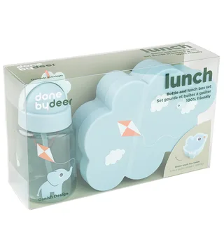 Broodtrommel m. Snackbox en Drinkfles - Lunch - Pla van Done by Deer – productfoto 1 van 6