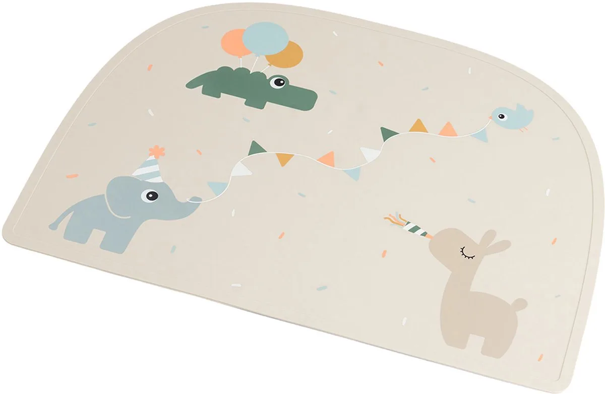 Celebration Siliconen Placemat van Done by Deer in Sand – productfoto
