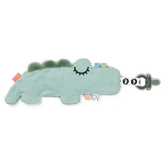 Cozy Friend Croco Speendoekje fra Done by Deer i Grøn – produktbillede 2 af 5