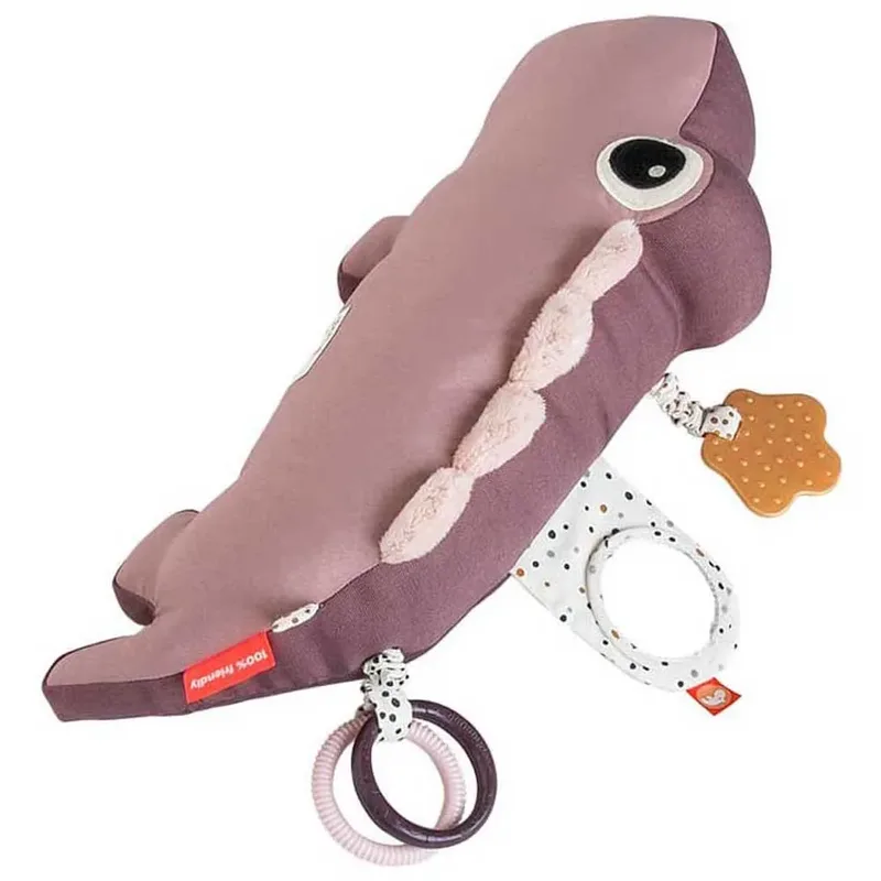 Croco Activiteiten knuffel Powder von Done by Deer in Roze licht – Produktfoto 2 von 4