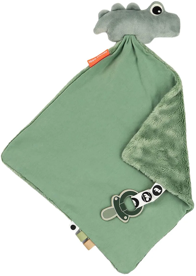 Croco Knuffeldoekje - Green by Done by Deer in Green – product photo