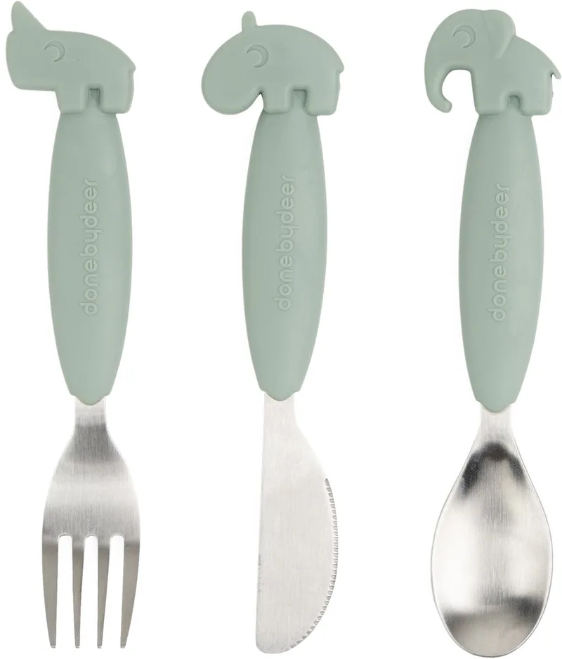 Easy Grip Friends Bestiksæt fra Done by Deer i Grøn – produktbillede