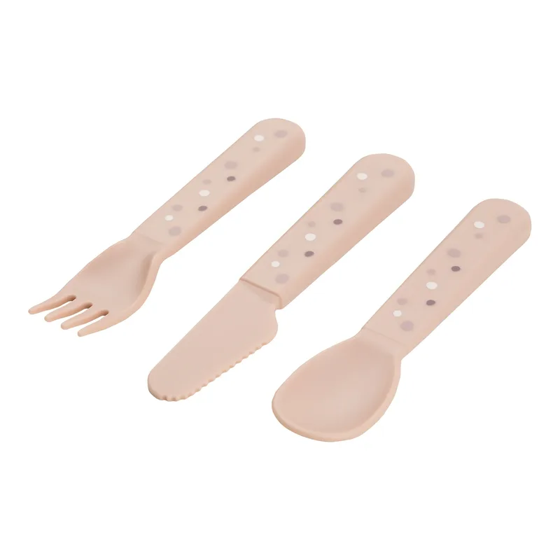 Done By Deer bestekset Foodie, 3-delig van Done by Deer in Roze, 1,5 × 10 × 14,5 mm – productfoto