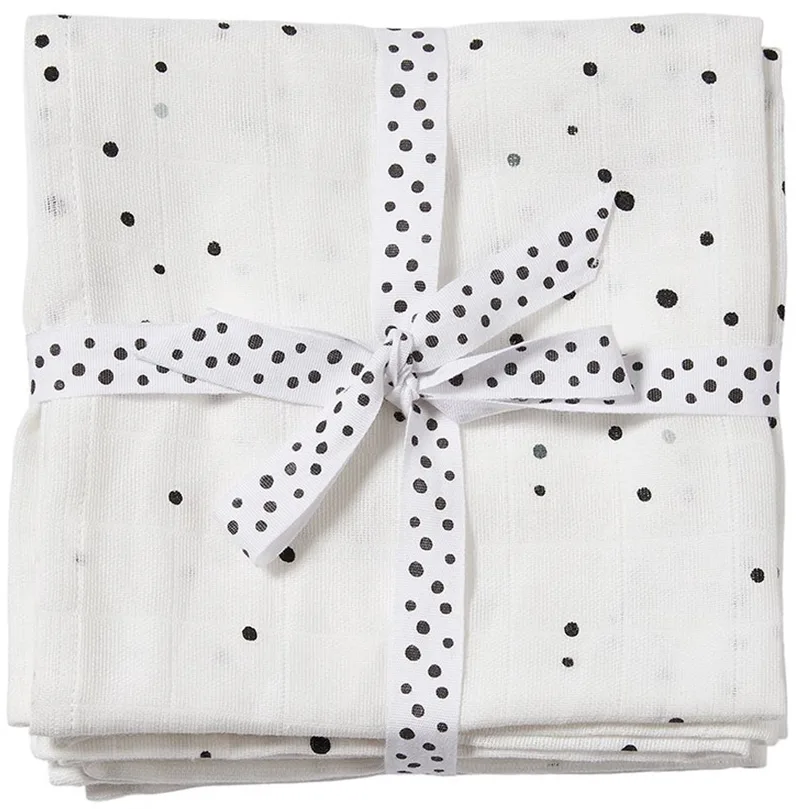 Dreamy Dots Wikkeldoek White 2 Stuks by Done by Deer in White – product photo