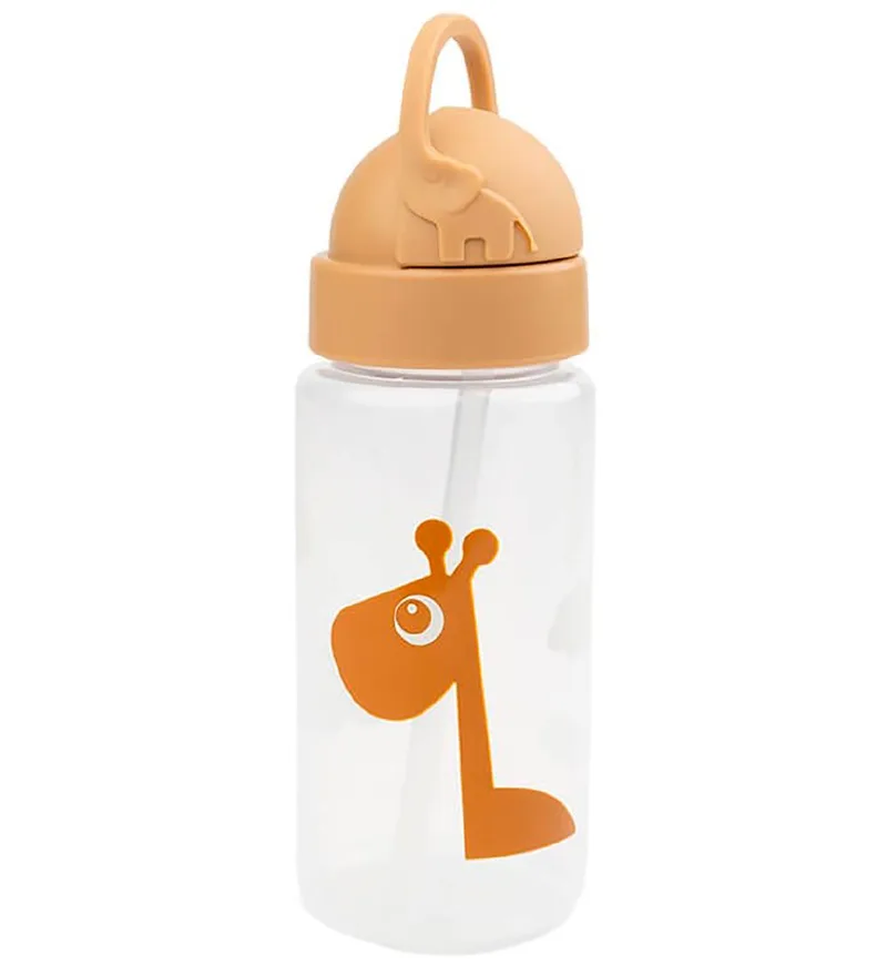 Drinkfles m. Rietje - 350 ml - Raffi - Mustard van Done by Deer – productfoto
