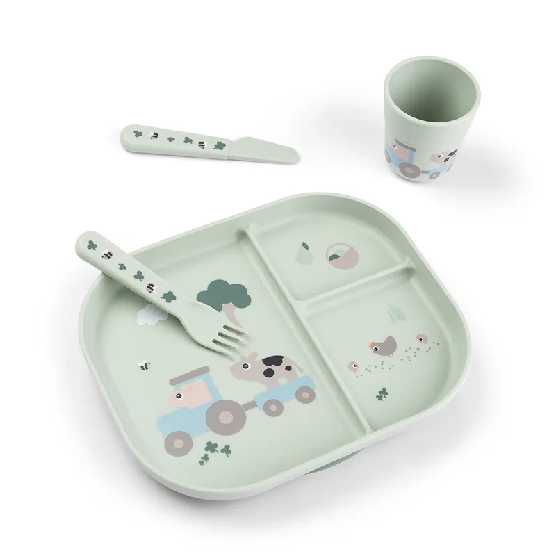 Eetset Done by Deer First Meal Foodie Tiny Farm Green van Done by Deer – productfoto