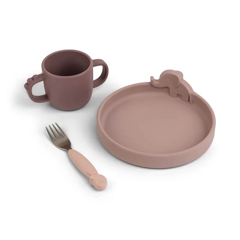 Eetset Done By Deer Peekaboo Deer Friends Powder van Done by Deer – productfoto