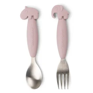 Friends Easy-grip And Fork Set Deer Sked från Done by Deer – produktbild 1 av 4