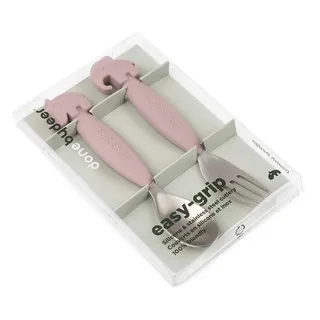 Friends Easy-grip And Fork Set Deer Sked från Done by Deer – produktbild 3 av 4