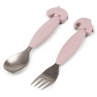 Friends Easy-grip And Fork Set Deer Sked från Done by Deer – produktbild 2 av 4