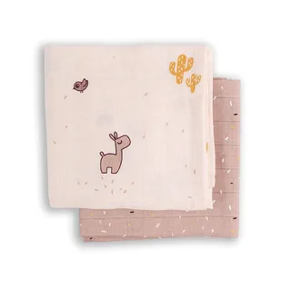 Hydrofiele Doek - 2-pack - 120x120 cm - Lalee Powde by Done by Deer – product photo 2 of 2