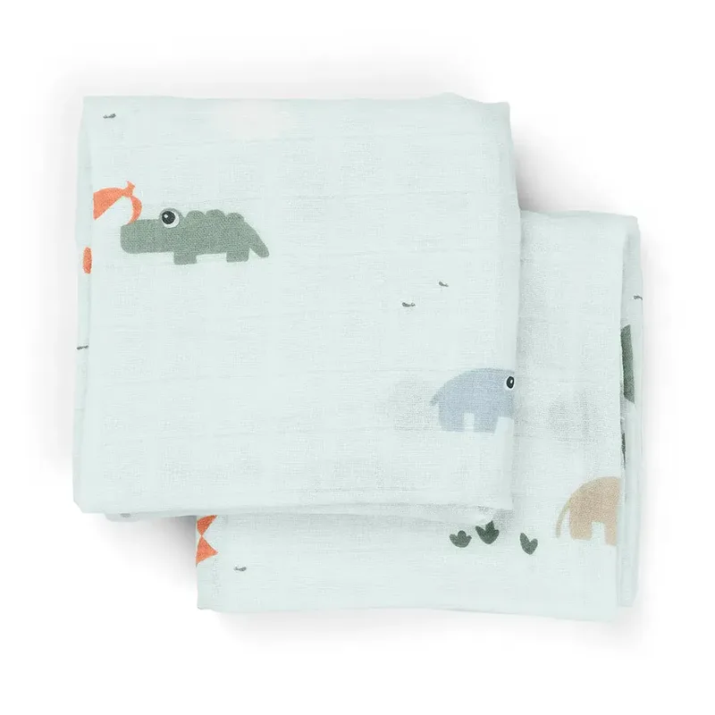 Hydrofiele Doek - 2-pack - 65x65 cm - Speeltuin - B by Done by Deer – product photo 2 of 2