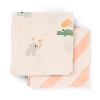Hydrofiele Doek - 2-pack - Celebration - Poeder från Done by Deer – produktbild 2 av 3