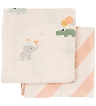 Hydrofiele Doek - 2-pack - Celebration - Poeder från Done by Deer – produktbild 1 av 3