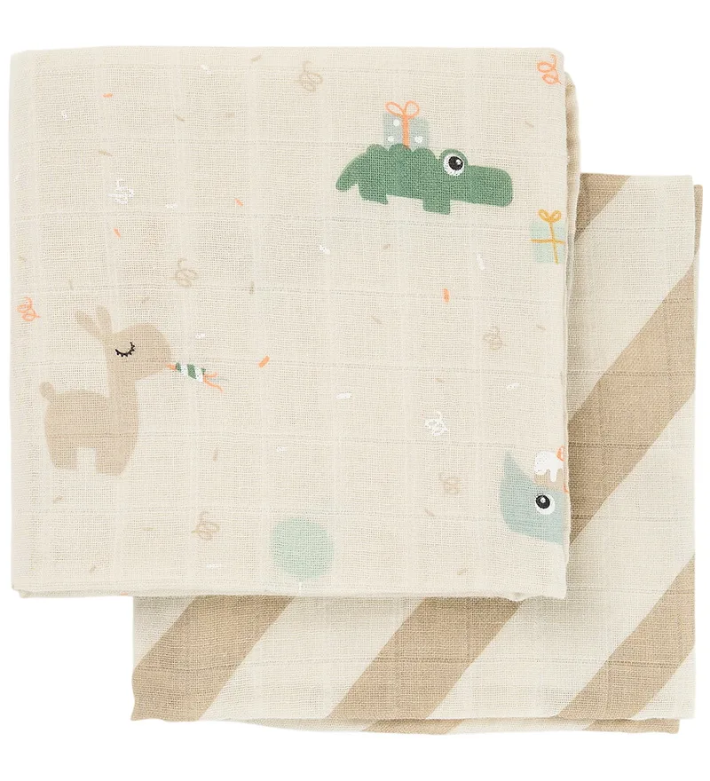 Hydrofiele Doek - 2-pack - Celebration - Waar by Done by Deer – product photo