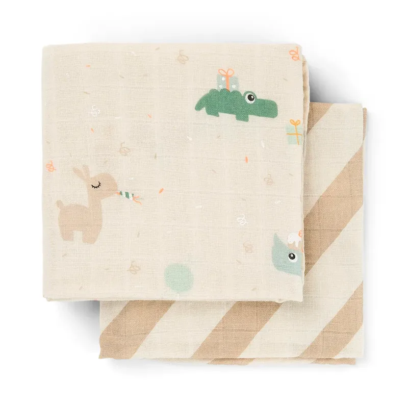 Hydrofiele Doek - 2-pack - Celebration - Waar by Done by Deer – product photo 2 of 4