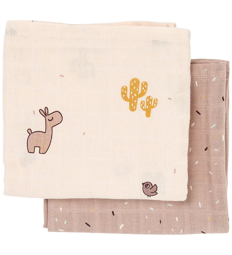Hydrofiele Doek - 2-pack - Lalee - Poeder by Done by Deer – product photo