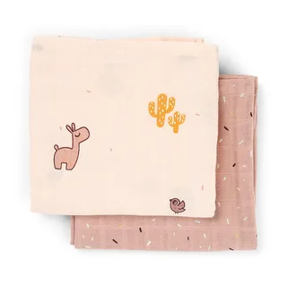Hydrofiele Doek - 2-pack - Lalee - Poeder by Done by Deer – product photo 2 of 3