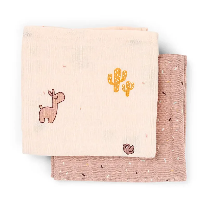 Hydrofiele Doek - 2-pack - Lalee - Poeder by Done by Deer – product photo 2 of 3