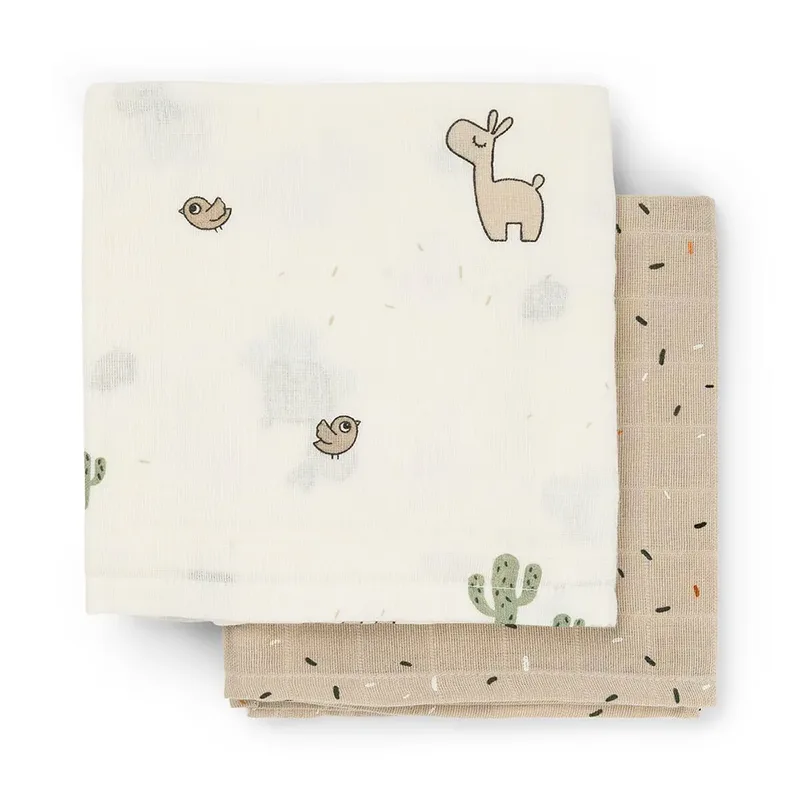 Hydrofiele Doek - 2-pack - Lalee - Zand van Done by Deer – productfoto 2 van 3