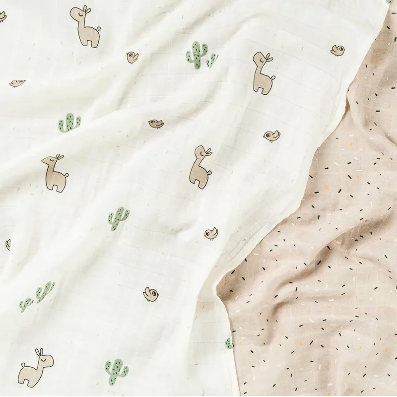 Hydrofiele Doek - 2-pack - Lalee - Zand van Done by Deer – productfoto 3 van 3
