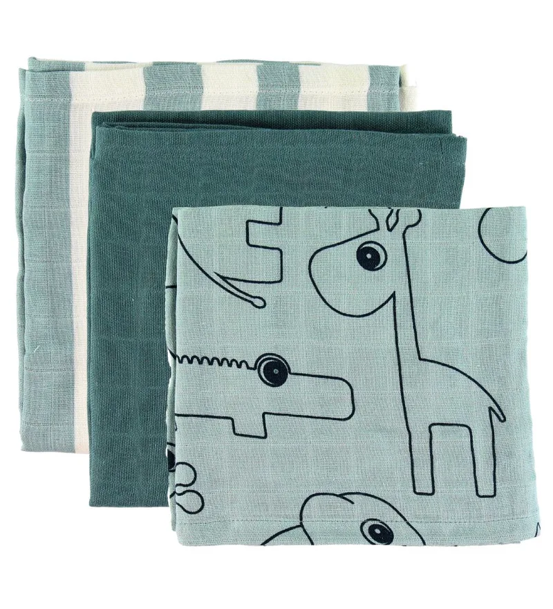 Hydrofiele Doek - 3-pack - 70x70 cm - Deer Friends by Done by Deer – product photo