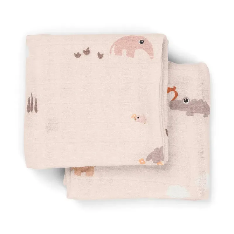 Hydrofiele Doek - Mousseline - 2-pack - 65x65 cm by Done by Deer – product photo 2 of 2