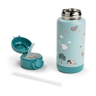 Insulated Tiny Farm Blue 340ml Stro-fles de Done by Deer – photo produit 3 sur 6